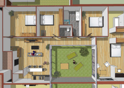 Grenoble : 6 logements en réhabilitation dont 2 Lofts et 12 places de parking en sous-sol